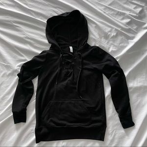 Women’s lace up hoodie